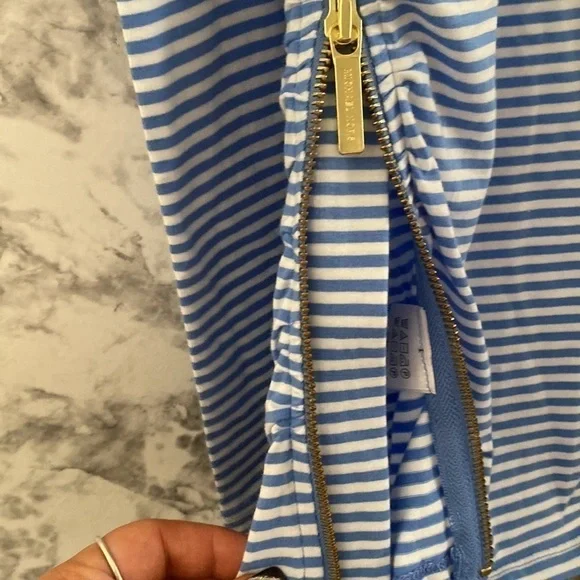 NWOT | Michael Kors | Cold Shoulder | Blue & White Stripe | Long Sleeve Top | S… - Picture 8 of 14